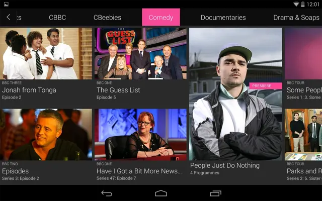 BBC iPlayer android App screenshot 8